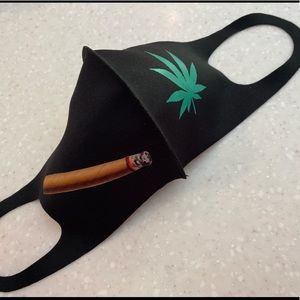 FACE MASK “ 420 roll it, smoke it “ Ganja time!!!